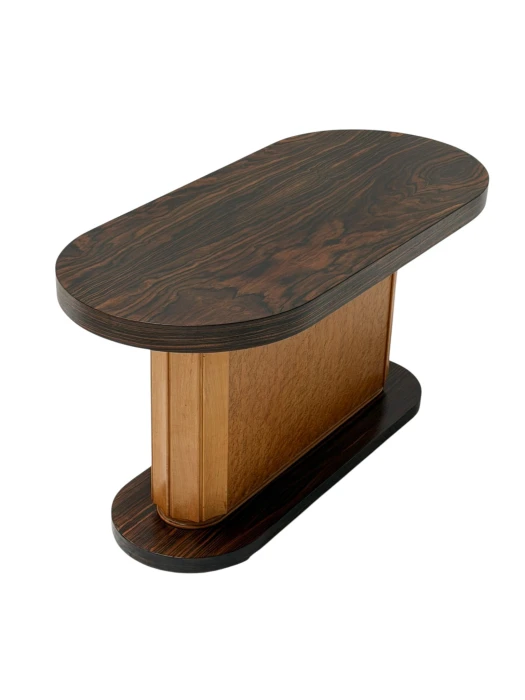 Art Deco Coffee Table in Macassar and Birch by Gebroeders Reens Amsterdam, 1930s