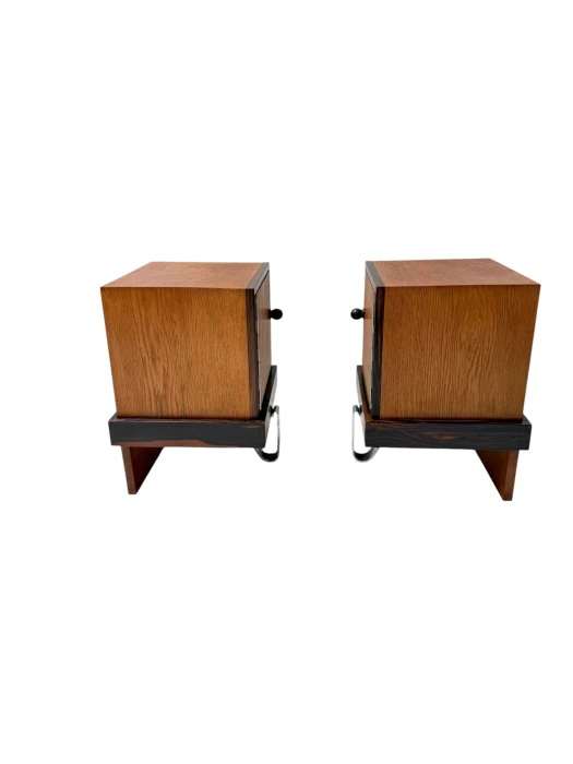 Pair of Art Deco Modernist Nightstands or Bedside Tables, 1920s
