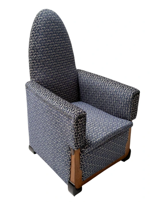 Art Deco Lounge Chair by Paul Bromberg, Oak & Macassar Ebony, 1927