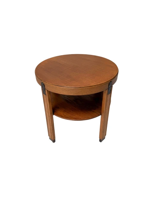 1920s Art Deco Coffee Table by Amsterdamse School, Oak & Ebony