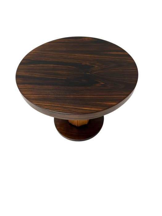 Art Deco Side Table in Macassar and Birch by Gebroeders Reens Amsterdam, 1930s