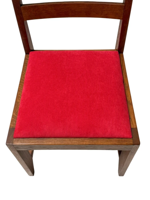 Hendrik Wouda Art Deco Dining Room Chairs Set, Oak, 1924
