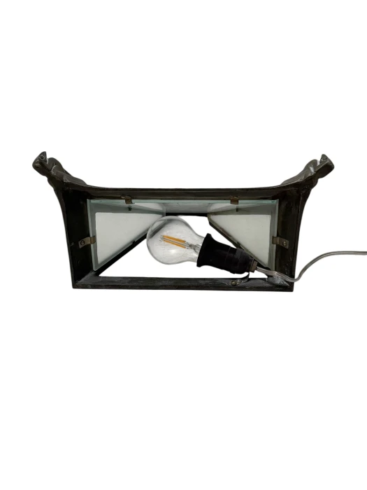 Art Deco Nickel-Plated Bronze Wall Light or Sconce by Max Le Verrier, 1920s