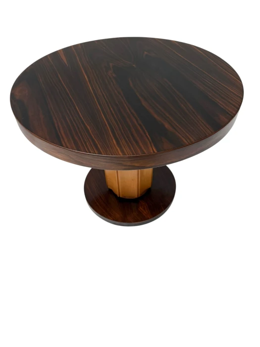 Art Deco Side Table in Macassar and Birch by Gebroeders Reens Amsterdam, 1930s