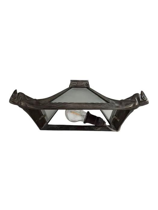 Art Deco Nickel-Plated Bronze Wall Light or Sconce by Max Le Verrier, 1920s