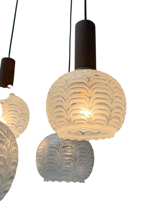 Mid-Century Modern Cascading Chandelier by Hillebrand Germany, 1960s