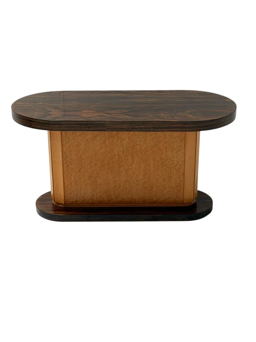 Art Deco Coffee Table in Macassar and Birch by Gebroeders Reens Amsterdam, 1930s