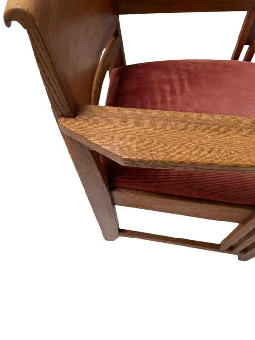 Art Deco Armchair by Anton Lucas, Oak & Macassar, Dutch Design, 1920s