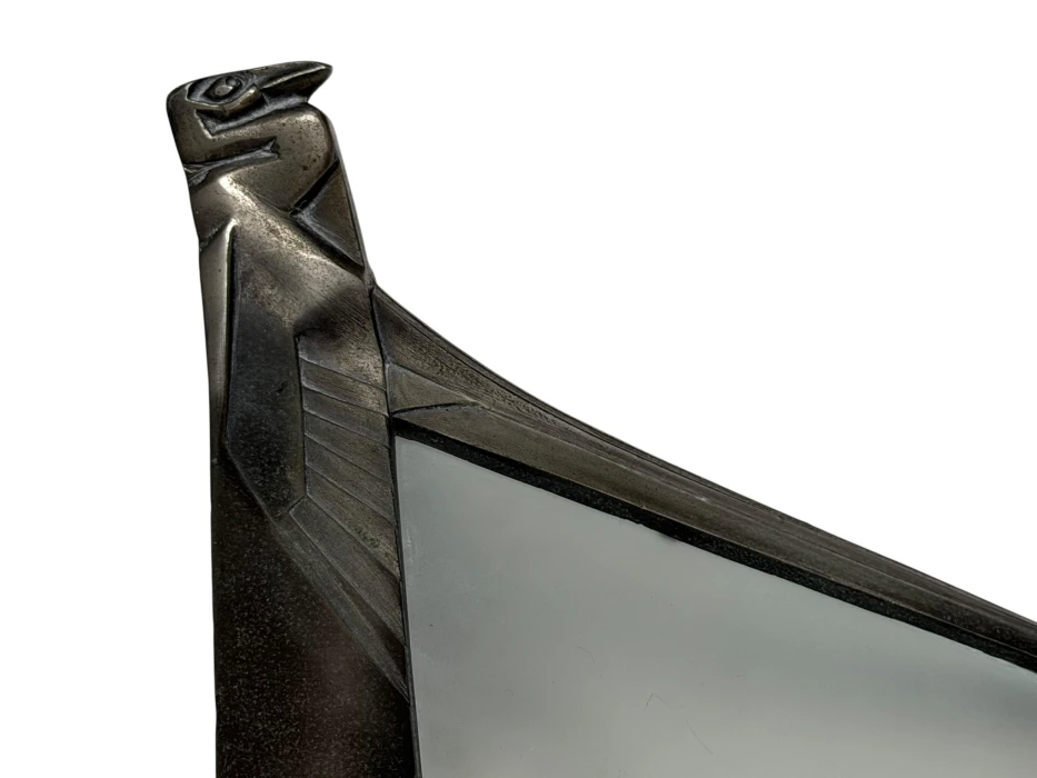 Art Deco Nickel-Plated Bronze Wall Light or Sconce by Max Le Verrier, 1920s