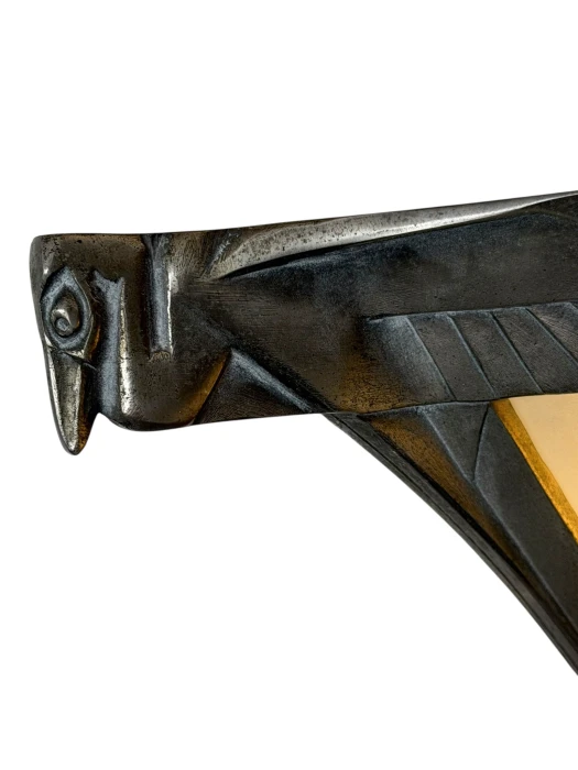 Art Deco Nickel-Plated Bronze Wall Light or Sconce by Max Le Verrier, 1920s