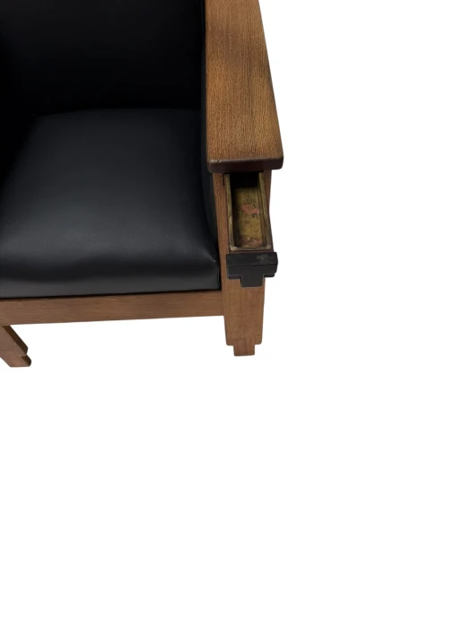 1920s Art Deco Lounge Chair by Anton Lucas in Solid Oak & Ebony