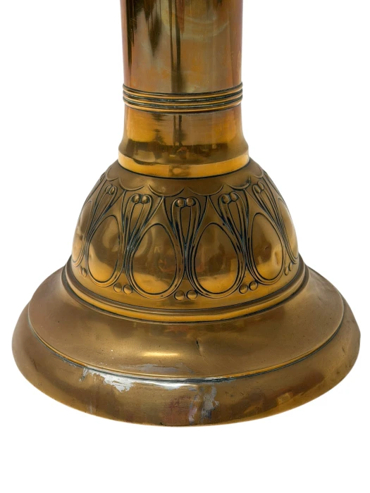 Art Deco Side Table Amsterdamse School, Brass 1920s