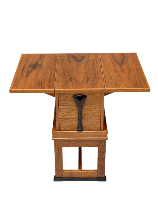 1920s Art Deco Jewelry Cabinet Amsterdamse School, Oak & Ebony