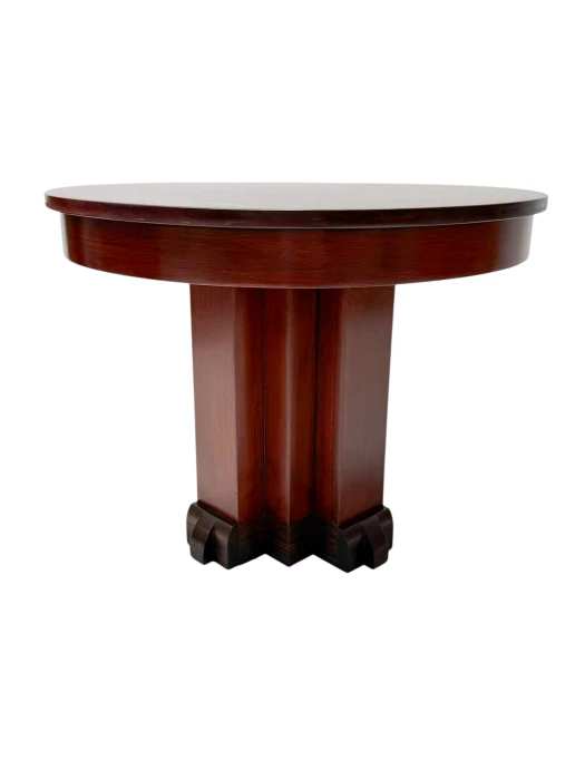 1920s Art Deco Coffee Table in Solid Walnut & Macassar Ebony