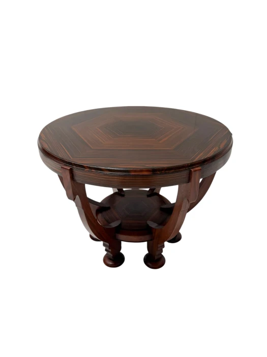 1920s Art Deco Coffee Table by Max Coini in Macassar Ebony 2.