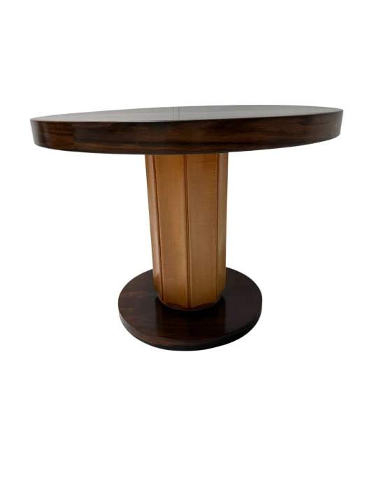 Art Deco Side Table in Macassar and Birch by Gebroeders Reens Amsterdam, 1930s