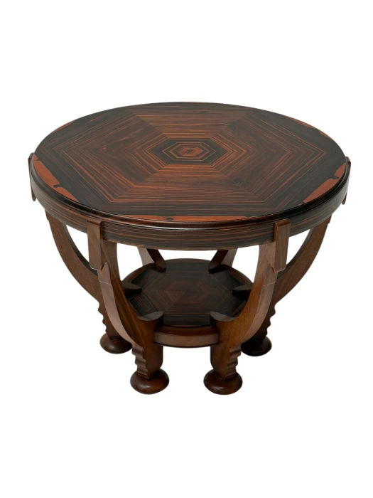 1920s Art Deco Coffee Table by Max Coini in Macassar Ebony.
