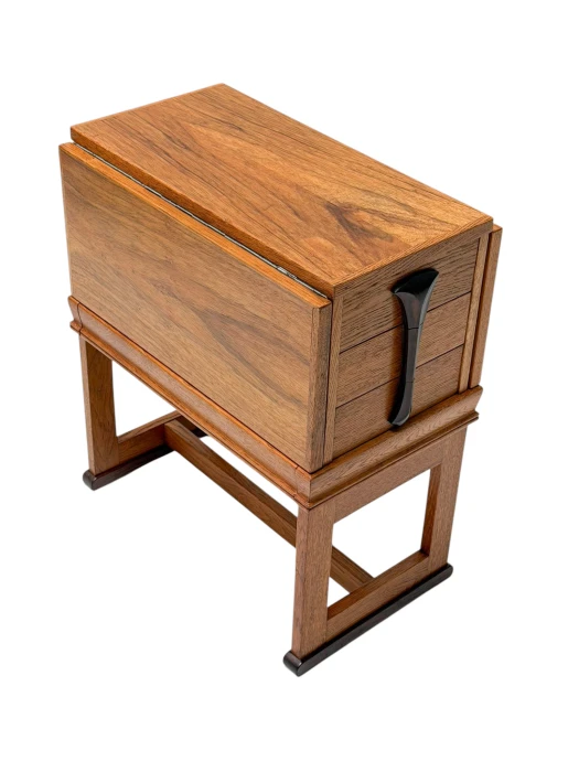 1920s Art Deco Jewelry Cabinet Amsterdamse School, Oak & Ebony