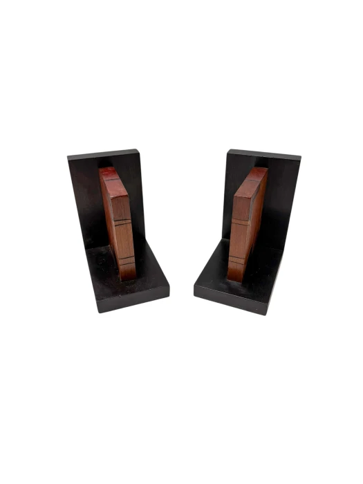 Pair of Art Deco Batik Bookends by Hans Steinpatz, Dutch Design, 1920s