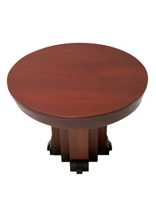 1920s Art Deco Coffee Table in Solid Walnut & Macassar Ebony