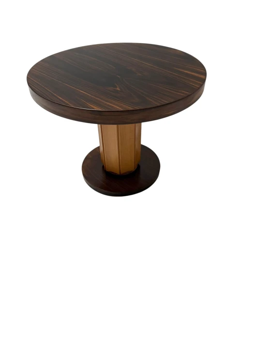 Art Deco Side Table in Macassar and Birch by Gebroeders Reens Amsterdam, 1930s