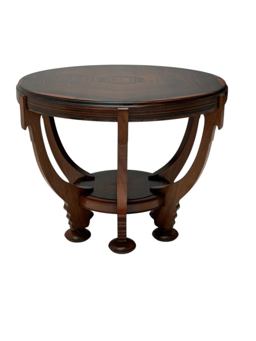 1920s Art Deco Coffee Table by Max Coini in Macassar Ebony.
