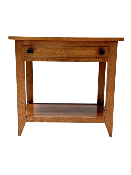 Art Deco Serving Table by Hendrik Wouda, 1924, Solid Oak & Ebony