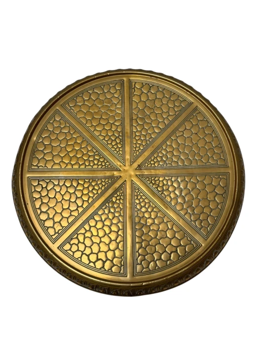 Art Deco Side Table Amsterdamse School, Brass 1920s