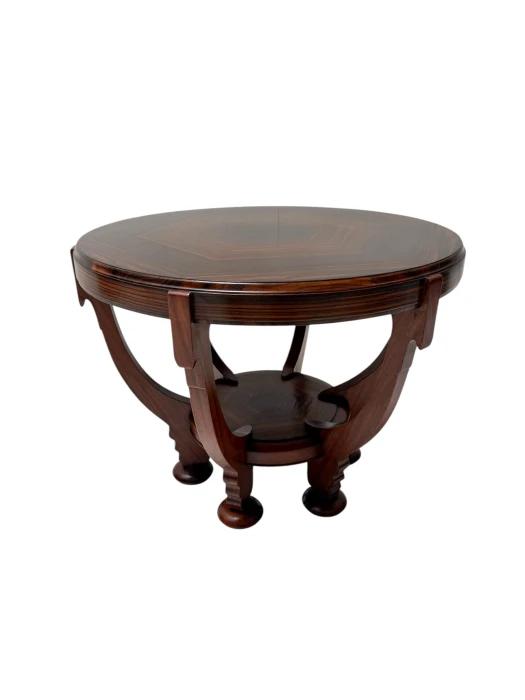 1920s Art Deco Coffee Table by Max Coini in Macassar Ebony 2.