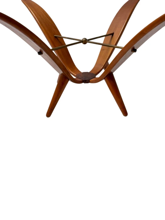 Mid-Century Modern Coffee Table by A.A. Patijn, Walnut & Brass