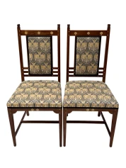 Arts & Crafts Side Chairs by Onder den Sint Maarten, Walnut, 1900s
