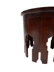 1920s Art Deco Amsterdamse School Side Table in Solid Walnut