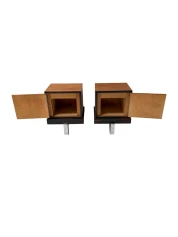 Pair of Art Deco Modernist Nightstands or Bedside Tables, 1920s
