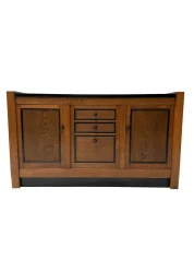 Art Deco Credenza by J.A. Muntendam, Solid Oak, Dutch Design, 1920s
