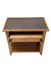 Art Deco Serving Table by Hendrik Wouda, 1924, Solid Oak & Ebony