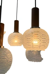 Mid-Century Modern Cascading Chandelier by Hillebrand Germany, 1960s