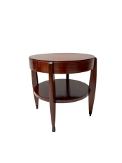 1920s Art Deco Side Table by J.J. Zijfers, Walnut & Macassar Ebony