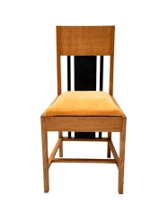 Art Deco High Back Dining Room Chair by Cor Alons, Mustard Corduroy, 1927