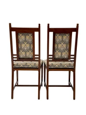 Arts & Crafts Side Chairs by Onder den Sint Maarten, Walnut, 1900s