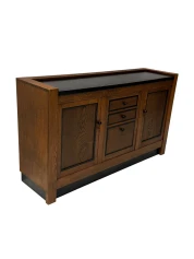Art Deco Credenza by J.A. Muntendam, Solid Oak, Dutch Design, 1920s