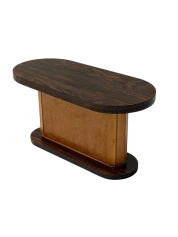 Art Deco Coffee Table in Macassar and Birch by Gebroeders Reens Amsterdam, 1930s