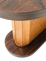Art Deco Coffee Table in Macassar and Birch by Gebroeders Reens Amsterdam, 1930s