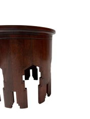 1920s Art Deco Amsterdamse School Side Table in Solid Walnut