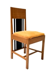 Art Deco High Back Dining Room Chair by Cor Alons, Mustard Corduroy, 1927