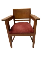 Art Deco Armchair by Anton Lucas, Oak & Macassar, Dutch Design, 1920s