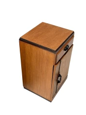 1920s Art Deco Nightstands by Fa. S. Speelman, Solid Oak & Ebony 2