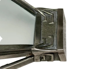 Art Deco Nickel-Plated Bronze Wall Light or Sconce by Max Le Verrier, 1920s
