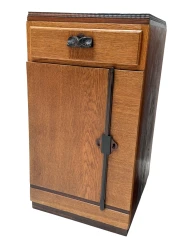 1920s Art Deco Nightstands by Fa. S. Speelman, Solid Oak & Ebony