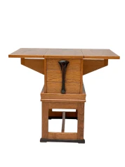 1920s Art Deco Jewelry Cabinet Amsterdamse School, Oak & Ebony