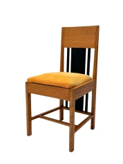 Art Deco High Back Dining Room Chair by Cor Alons, Mustard Corduroy, 1927